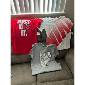 Nike 2 men’s tees and 1 adidas tee size Small NWT